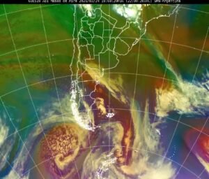 25 MAR | En estas imágenes satelitales observamos el pasaje de dos sistemas de baja presión en las últimas 48h por la Patagonia. Esto provo…