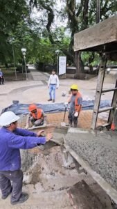 Avances de obra en la Plazas 9 de Julio y 12 de octubre…