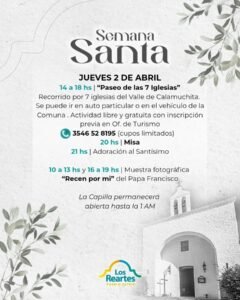 Viví Semana Santa en Los Reartes…