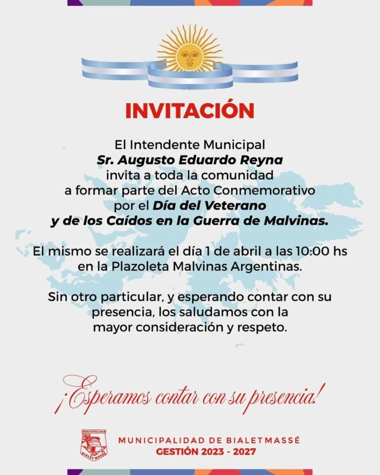 1 de Abril: Día del Veterano y de los Caídos en la Guerra de Malvinas…