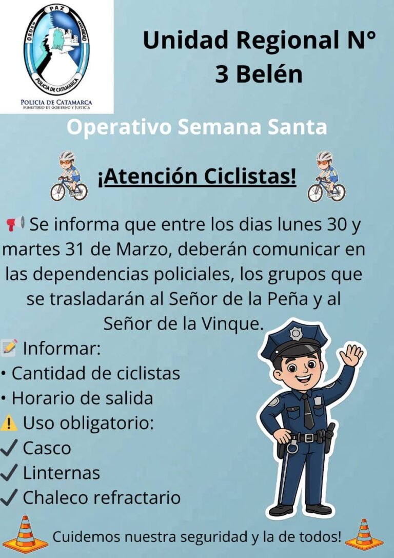 Durante Semana Santa, reforzamos la seguridad en rutas y caminos…