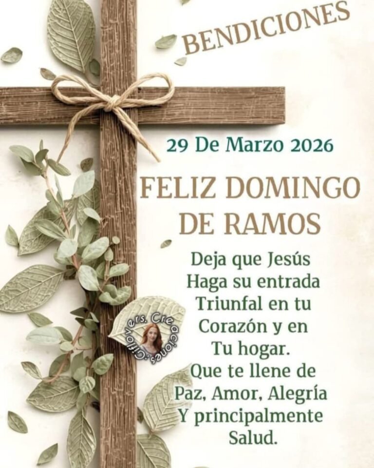 Hoy celebramos el Domingo de Ramos, una fecha muy especial para toda nuestra comunidad cristiana que marca el comienzo de la Semana Santa….