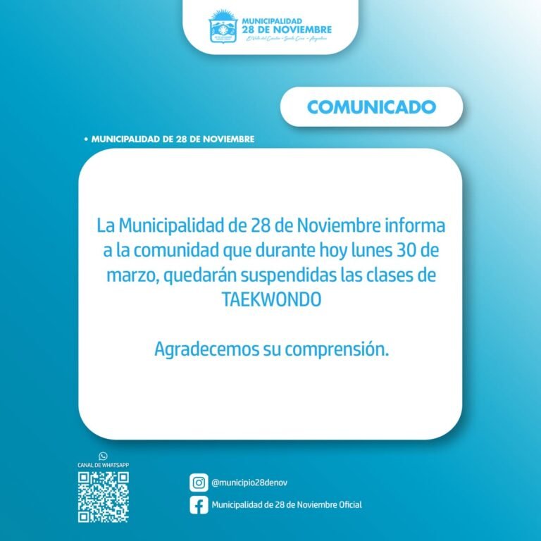 SUSPENSIÓN DE ACTIVIDADES…