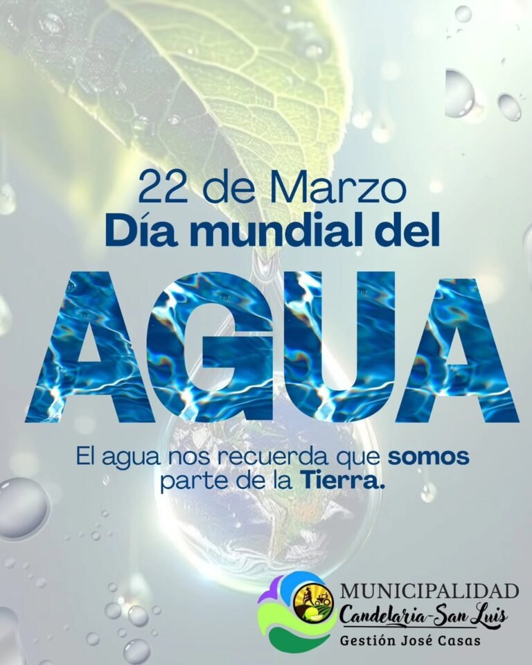 22 de marzo – Día Mundial del Agua…