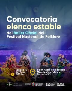 Convocatoria – Ballet Oficial del Festival Nacional de Folklore…