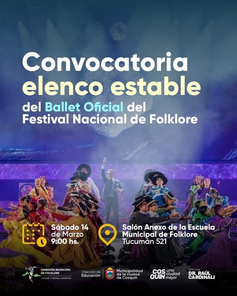 Convocatoria – Ballet Oficial del Festival Nacional de Folklore…
