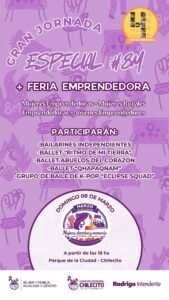 En el marco de la agenda #Marzo2026 – Mes de la Mujer, te invitamos a vivir la Gran Jornada Especial #8M + Feria Emprendedora, un espacio p…