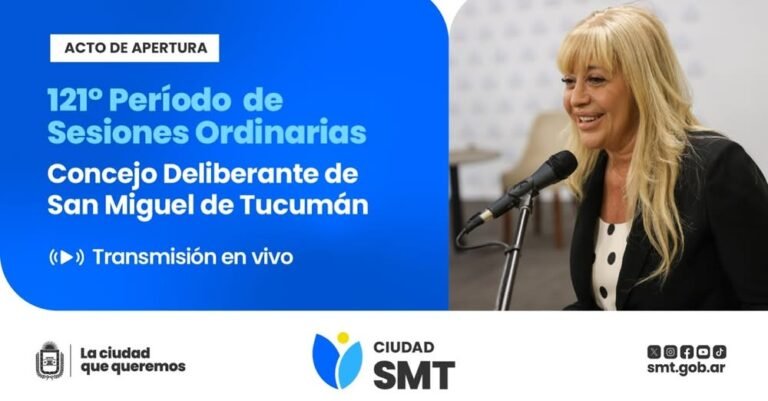 Este 1° de marzo, la intendente Rossana Chahla presidirá el Acto de Apertura de Sesiones Ordinarias en el Honorable Concejo Deliberante de S…