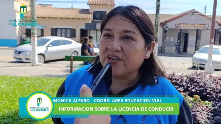 MONICA ALFARO – COORD. AREA EDUCACION VIAL – INFORMACION SOBRE LA LICENCIA DE CONDUCIR