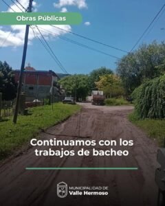 Trabajos de bacheo en calle Horacio Martín – San Jorge…
