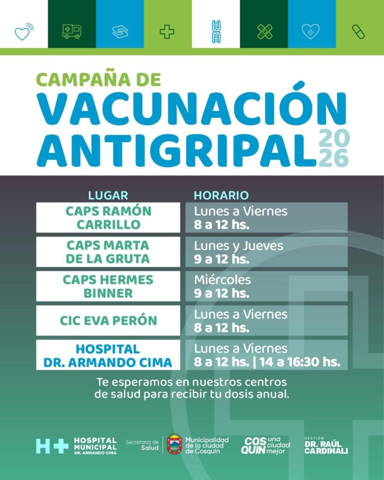 ¡Comenzó la Campaña de Vacunación Antigripal 2026!…