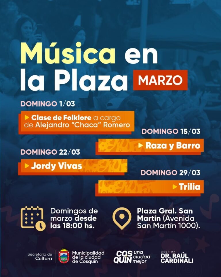 ¡Música en la Plaza!…
