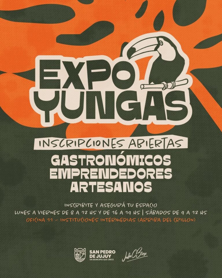 ¿QUERÉS SER PARTE DE EXPO YUNGAS?…
