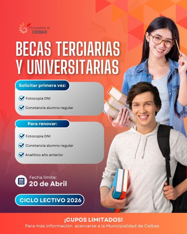 •BECAS TERCIARIAS Y UNIVERSITARIAS•…
