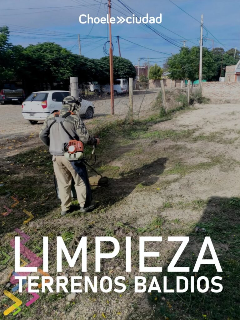Limpieza de terrenos baldíos…