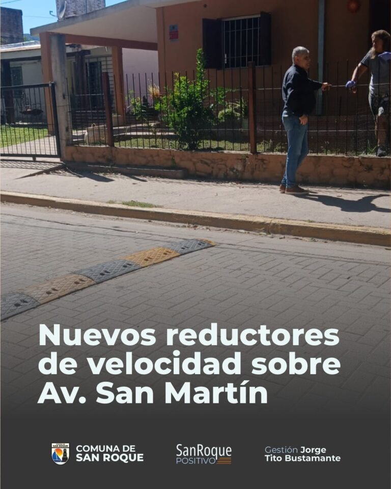 NUEVOS REDUCTORES DE VELOCIDAD EN AV. SAN MARTÍN…