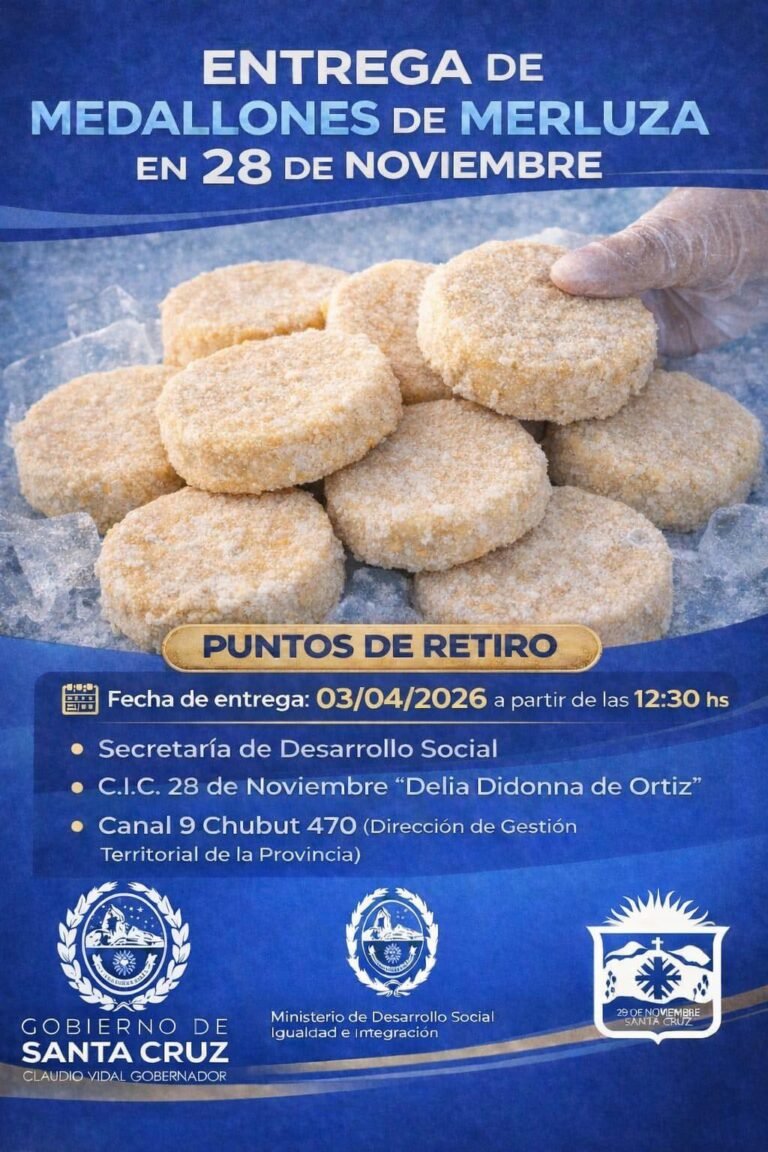 Entrega de medallones de merluza en 28 de Noviembre!…