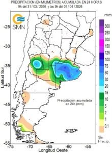 1 ABR |  Estos son los valores de precipitación registrados en las últimas 24h hasta las 9h. Mira…