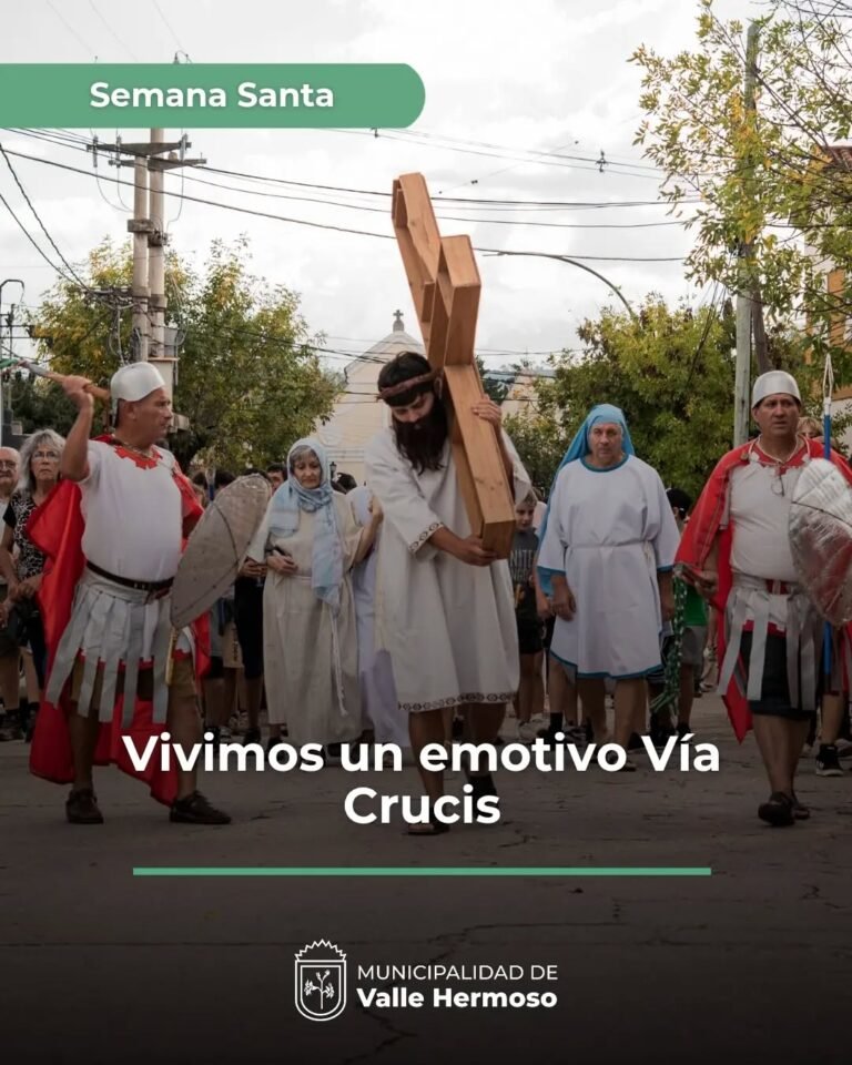 Emotivo Vía Crucis en Valle Hermoso…