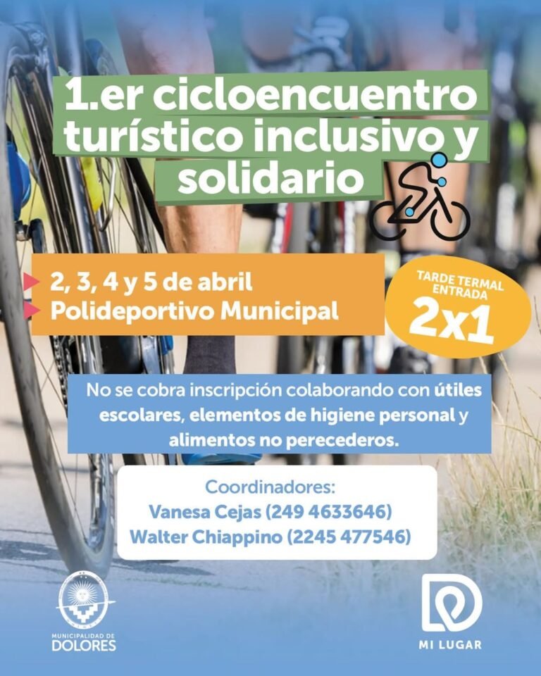 PRIMER CICLOENCUENTRO TURÍSTICO INCLUSIVO Y SOLIDARIO…