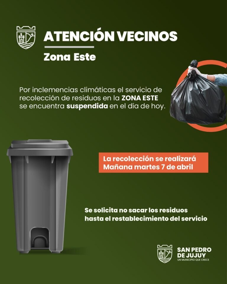 Atención vecinos de Zona Este…