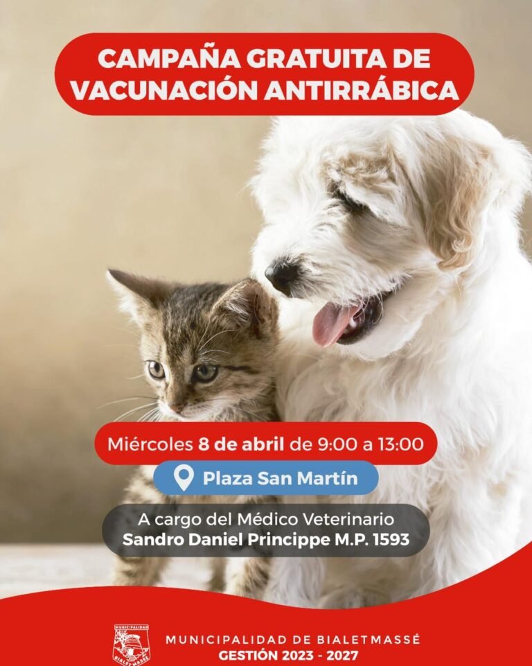 Continuamos la Campaña Gratuita de Vacunación Antirrábica…