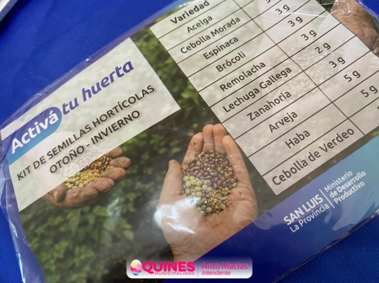 En el día de ayer, miércoles, se llevó a cabo en el Salón Municipal una exitosa jornada de capacitación y entrega de kits de semillas, en el…