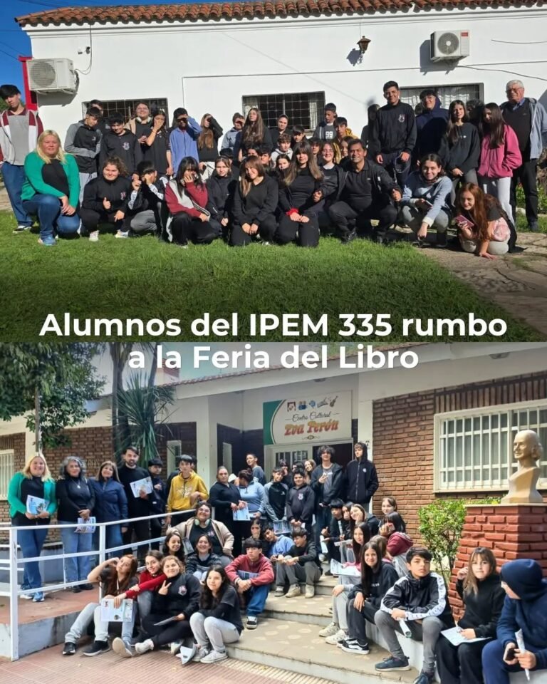 Alumnos del IPEM 335 rumbo a la Feria del Libro…