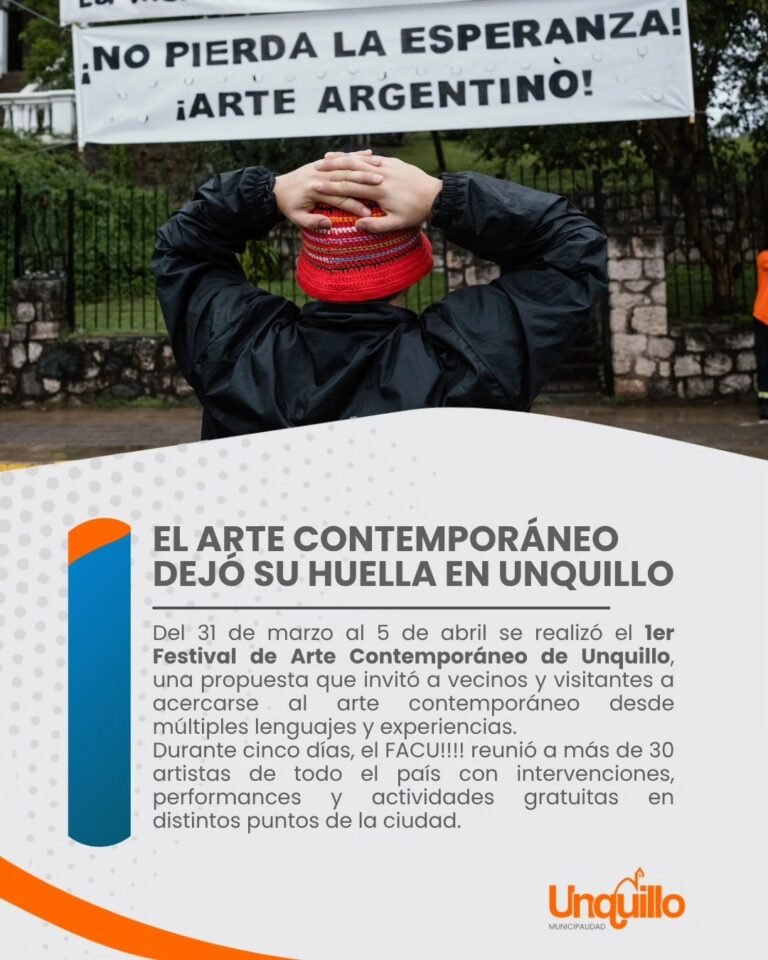 EL ARTE CONTEMPORÁNEO DEJÓ SU HUELLA EN UNQUILLO…