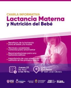 Charla informativa: Lactancia Materna y Nutrición del Bebé…