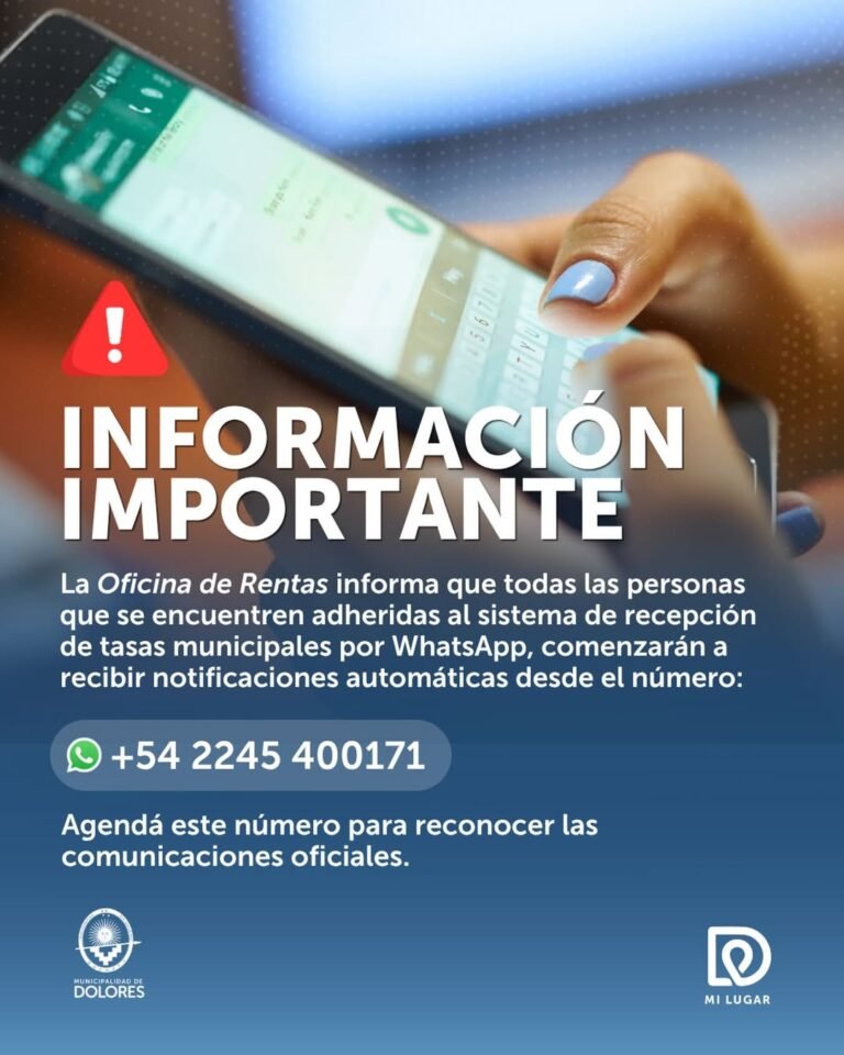 INFORMACIÓN IMPORTANTE…