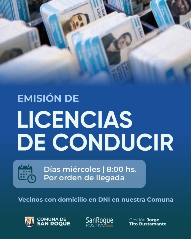 EMISIÓN DE LICENCIAS DE CONDUCIR…