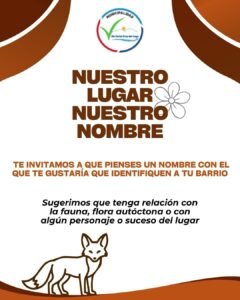 Nuestro lugar, nuestro nombre…