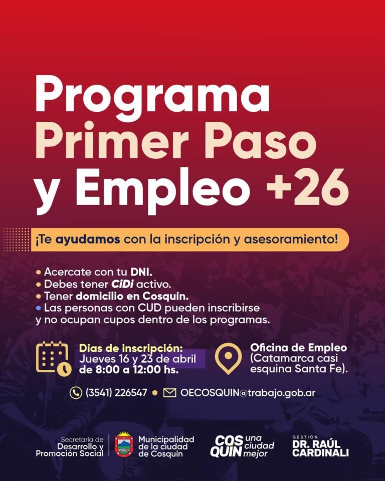 INSCRIPCIONES ABIERTAS | Programas de Empleo…