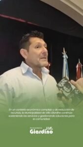 El Intendente Municipal, Dr. Jorge Soria, brindó un panorama sobre la situación económica actual que atraviesa Villa Giardino….