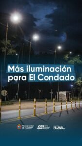 Más iluminación para El Condado…