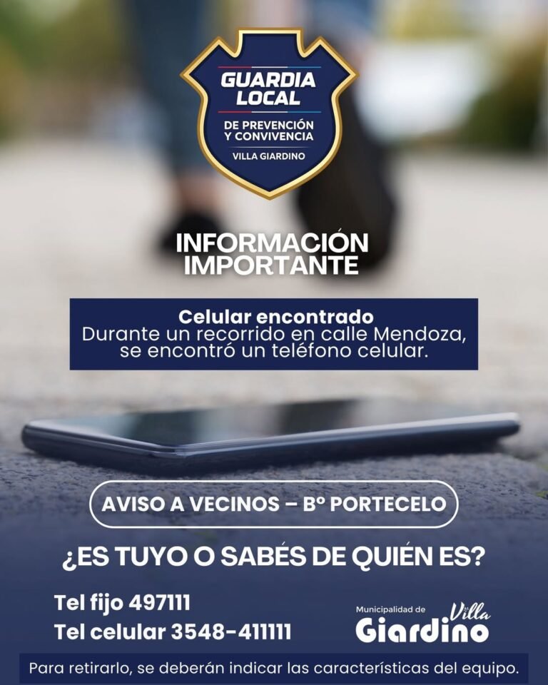 AVISO A VECINOS – B° PORTECELO…