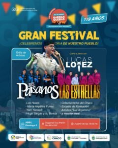 Mañana celebramos nuestros 119° aniversario con un gran festival….