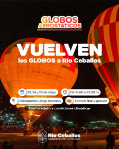 Globos aerostáticos en Río Ceballos, Córdoba.