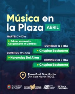 ¡Abril se vive con Música en la Plaza!…