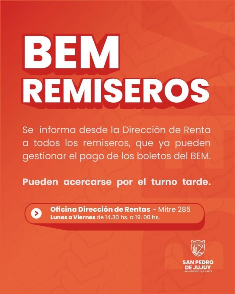 ¡Atención remiseros!…