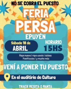 ¡LA FERIA PERSA DE EPUYÉN TE ESPERA!…