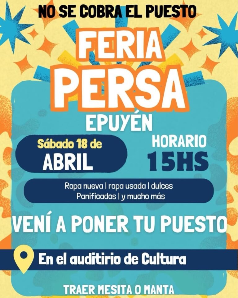 ¡LA FERIA PERSA DE EPUYÉN TE ESPERA!…